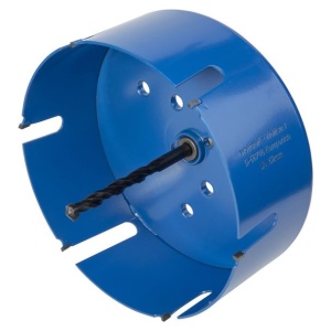 Carota universala completa Wolfcraft 5962000, diametru 152 mm, cu burghiu de centrare HM cu diametrul de 8 mm si tija hexagonala - Img 2