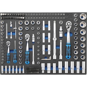 Carucior pentru scule, 7 sertare, cu 209 scule - Img 2