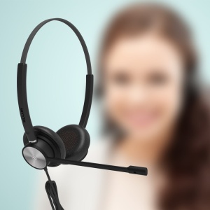 Căști cu fir call center Tellur Voice 420, binaural, USB Jack 3.5mm, negru - Img 5