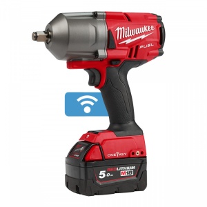 Cheie cu impact ½˝ Milwaukee ONE-KEY™ FUEL™ M18 ONEFHIWF12-502X, cuplu 1898 Nm, livrata cu acumulatori, valiza