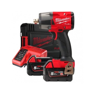 Cheie de impact M18 FUEL™ ½″ Milwaukee M18 FMTIW2P12-502X, alimentare cu acumulator - echipat
