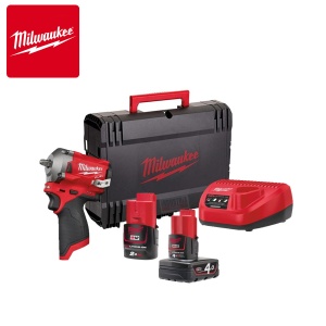 Cheie de impact, sub-compactă ⅜″ M12 FUEL™ Milwaukee M12 FIW38-422X, alimentare cu acumulator - echipat - Img 1