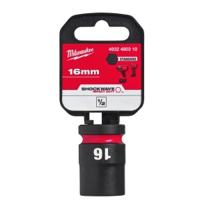 Cheie tubulara de impact 1/2" MILWAUKEE SHOCKWAVE™ IMPACT DUTY 16 mm L38mm - Img 2