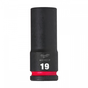 Cheie tubulara de impact Milwaukee 1/2" SHOCKWAVE™ IMPACT DUTY - lungi 19 mm L78mm
