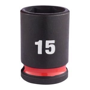 Cheie tubulară de impact MILWAUKEE SHOCKWAVE™ IMPACT DUTY, 3/8" IMPACT SOCKET STD 15mm L32mm - Img 1