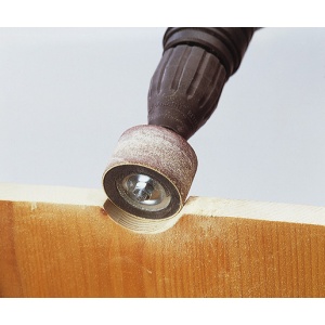 Cilindru de slefuire cu 2 benzi Wolfcraft 2038000, ax prindere 6 mm, D 45x30 mm - Img 3