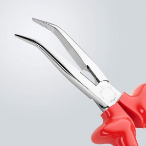 Cleste cu cioc lung indoit la 40°, manere izolate prin imersie la 1000 V, KNIPEX, 200 mm - Img 3