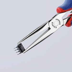 Cleste electronica, cioc lung semirotund, KNIPEX, 145 mm - Img 4