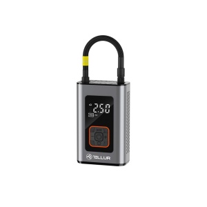 Compresor auto portabil Tellur, 150 PSI, 16L/min, 4000mAh, USB-C, aluminiu - Img 1
