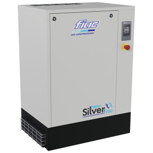 Compresor cu surub FIAC NEW SILVER VSD 15 cu invertor | 10 bar, 366-1401 l/min, 15CP - compresor industrial