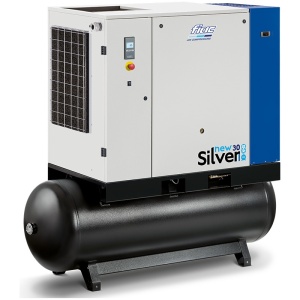 Compresor cu surub si uscator NEW SILVER+D 30/500, 8 bar - Img 1