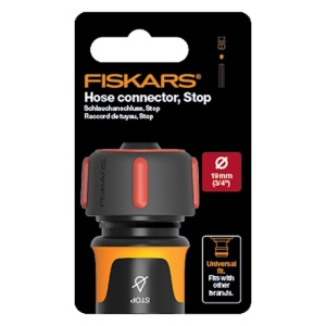 Conector furtun STOP 3/4" (19 mm), Fiskars, din plastic - Img 6