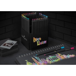Creioane colorate triunghiulare black edition Faber-Castell 50 culori/set - Img 5