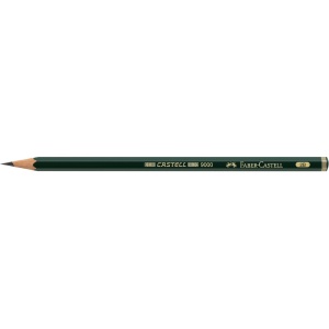 Creion grafit 2B hexagonal Castell 9000 Faber-Castell - Img 2