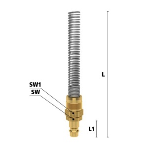 Cupla rapida standard tata Ludecke ES_4_SQF, DN 7.2, arc pentru furtun 4x6 mm - Img 2