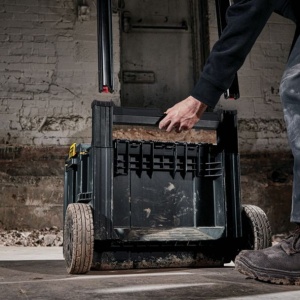 Cutie de depozitare tip troller Dewalt DWST83295-1, TOUGHSYSTEM 2.0, DS 450, 500 x 554 x 685 mm, 60 L - Img 5