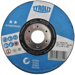 Disc abraziv pentru polizat metal 125x6x22.23 Standard**