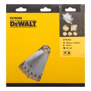 Disc Dewalt DT4063 pentru fierastrau circular, D 184x16x2.6 mm, 40 dinti, pentru taiere fina, seria Extreme - Img 2
