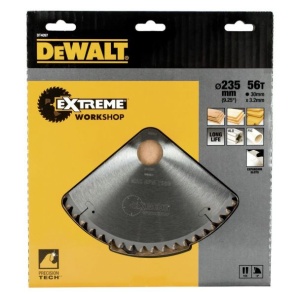 Disc Dewalt DT4097 pentru fierastrau circular, D 235x30x3.0 mm, 56 dinti, pentru taiere aluminiu, seria Extreme - Img 2