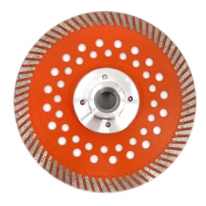 Disc diamantat pentru taiat Granit, Piatra, Beton armat, Materiale dure TURBO Laser 125mm cu prindere M14 SUPER PREMIUM - DXDY.PMPT.125.M14 - Img 3
