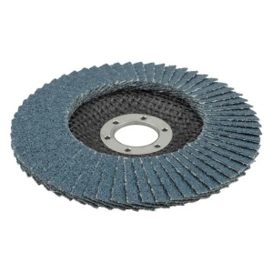 Disc lamelar Wolfcraft 5651000, granulatie 60, profil convex, zirconiu, 115X22.23 mm - Img 1