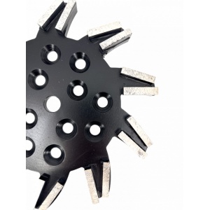Disc stea cu segmenti diamantati pt. slefuire pardoseli - segment foarte fin - Negru - 250 mm - prindere 19mm - DXDY.8501.250.11.73 - Img 3