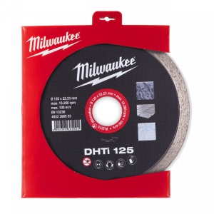 Discuri diamantate DHTi Milwaukee, viteza TURBO in placi ceramice (Diametru interior disc (mm): 22.23, Tip: DHTi 125, Diametru disc (mm): 125, Înălțime segment (mm): 8) - Img 2