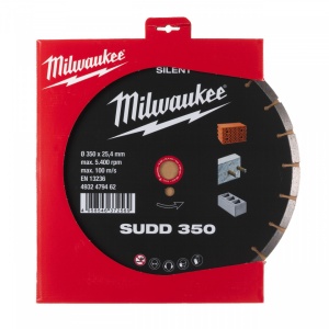 Discuri diamantate SUDD SUDD 350 mm, interior 25.4 mm, performanțe excepționale în materiale dure, cum ar fi betonul, pavajele și produsele din zidărie