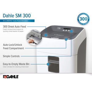 Distrugător documente cross-cut 300 foi Dahle ShredMATIC, P4 - Img 6