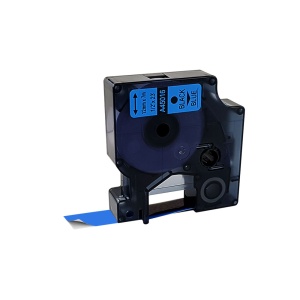 Etichete 12mm x 7m negru albastru compatibile Dymo S0720560 45016, pentru gama Dymo Labelamanger si Aimo D1600