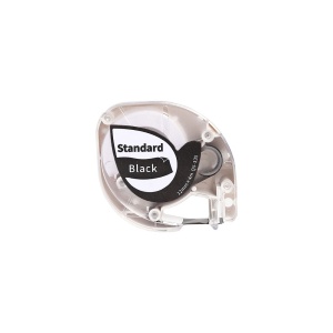 Etichete compatibile Dymo Letratag alb negru 12mm x 4m AIMO S0721660 91201 91221 - Img 1