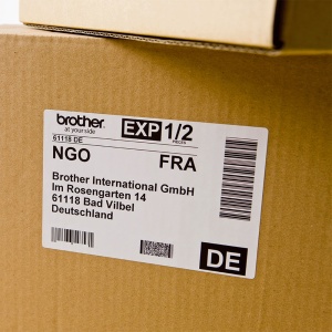 Etichete DK-11202 albe 62 x 100mm suport plastic inclus compatibile Brother DK-11202 DK11202 - Img 2