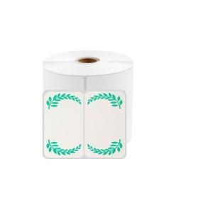 Etichete termice duble 25 x 30 mm model ramuri maslin pentru imprimanta AIMO Phomemo M110 M200 M220 230 etichete