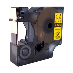 Etichete vinil galben 12mm x 5.5m compatibile Dymo 18432 - Img 3