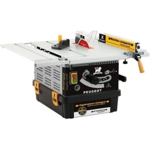 Fierastrau circular de banc cu aspirator integrat, 2200 W, Peugeot tip ENERGYSAW-180ASP - Img 2