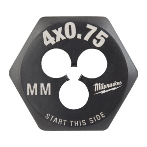 Filiera hexagonala Milwaukee pentru filet metric, M4-0.75