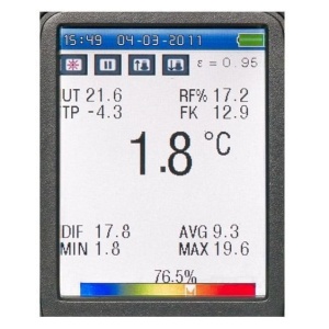 FIRT 1000 DataVision cu 2 fascicole laser si camera video Termometru-pirometru - Img 3