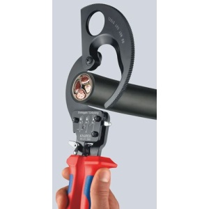 Foarfeca cu clichet pentru cabluri, KNIPEX, 250 mm - Img 2