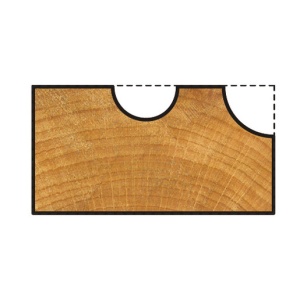 Freza de raionat, Wolfcraft 3967000, 12.7x9.5 mm, tija 8 mm - Img 2