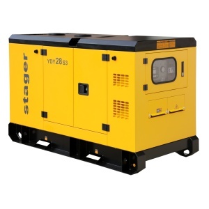 Generator insonorizat Stager YDY28S3 28kVA, 36A, 1500rpm, trifazat, diesel