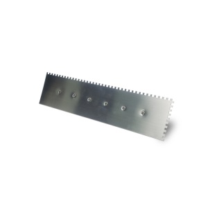 Gletiera dintata cu maner din lemn 48cm, 6x6mm - RUBI-65958 - Img 2