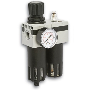 Grup de filtrare-ungere-reglare presiune, 1/2", 2500l/min, 20 microni, FIAC