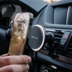 Încărcător auto wireless Tellur, compatibil MagSafe, 15W, negru - Img 10
