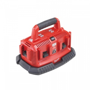 Incarcator rapid 6 porturi Milwaukee M1418 C6, pentru acumulatorii M14, M18