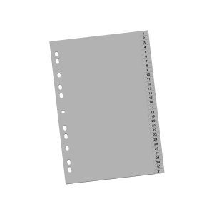 Index plastic 1-31
