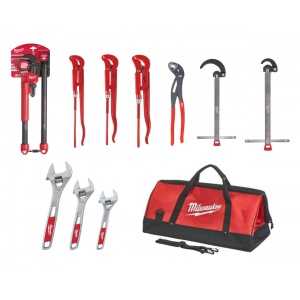 Kit 10 clesti instalatori Milwaukee + geanta