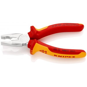 KNIPEX 01 06 160 Patent combinat crom - vanadiu izolate, cu manere multicomponent, testate VDE cromat 160 mm - Img 2