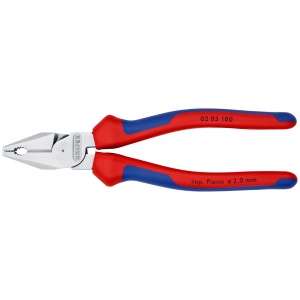 KNIPEX 02 05 180 Patenti Combi cu parghie mare cu manşoane multicomponent cromat 180 mm - Img 3