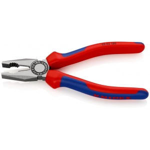 KNIPEX 03 02 180 Patent combinat cu manşoane multicomponent vopsit negru 180 mm - Img 2