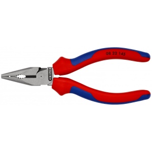 KNIPEX 08 22 145 Cleşte combinat cu vârf cu manşoane multicomponent vopsit negru 145 mm - Img 3